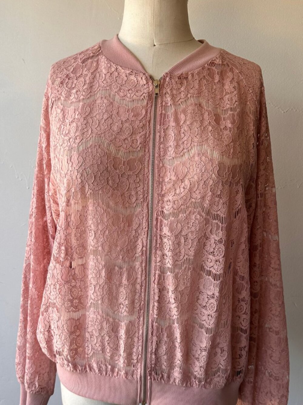 Plus size Sheer Lace Jacket 3X